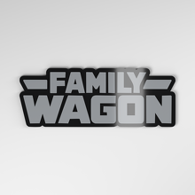 Family Wagon 3D Acrylic Car Badge_4