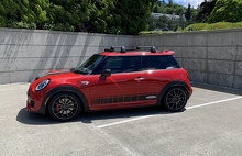  John Cooper Works Side Stripes Vinyl Decal Kit for Mini Cooper R56 F56 _2
