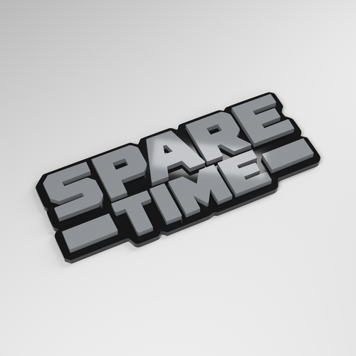 Spare Time 3D Acrylic Car Badge_1