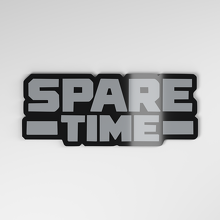 Spare Time 3D Acrylic Car Badge_4