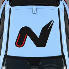 N Apex Roof Vinyl Decal Sticker for Hyundai Kona N 2022_2