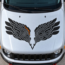 Hawk Ravine Trailhawk Hood Vinyl Decal Sticker for Jeep Renegade Trailhawk BU 2015–2018_2