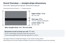 2 Side Stripes with Stepped Rear Accents Vinyl Decal Kit for Jeep Grand Cherokee_2