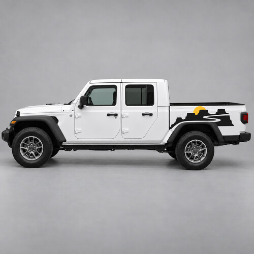Canyon Switchbacks Bedside Vinyl Decal Sticker for Jeep Gladiator Sport JT 2020–2026_1