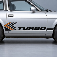 Turbo Chevron Stripes Side Door Vinyl Decal Sticker for Datsun 280ZX Turbo S130 Two-Seat T-Top Coupe 1982_2