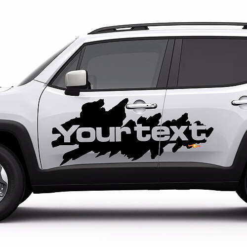 Mud Splash Side Vinyl Decals for Jeep Renegade_1