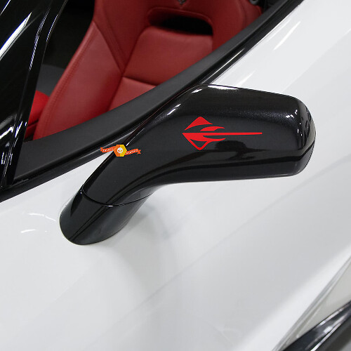 Stingray Logo Side Mirror Vinyl Decals For Chevrolet Corvette C7