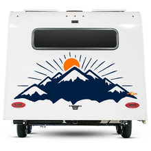 Camper Decal Mountains and Sun RV Trailer Camper Van Car vinyl Decals sticker
 3