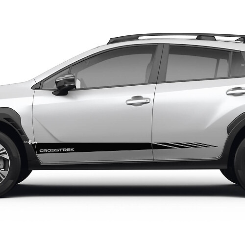Racing Style Side Door Stripes Vinyl Decal Kit for Subaru Crosstrek