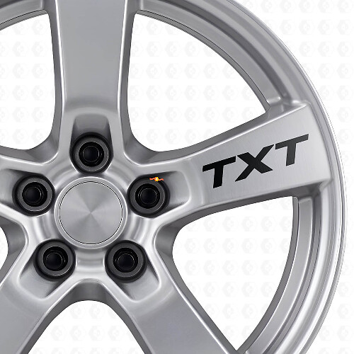 Custom Lettering Wheels Vinyl Decals Set for Suba WRX