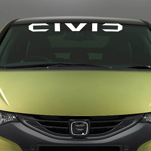 Civic Lettering Windshield Vinyl Decal for Honda Civic