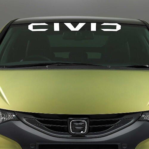 Windshield Vinyl Decal for Honda Civic