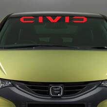 Windshield Vinyl Decal for Honda Civic_3