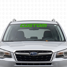 Custom Lettering Windshield Vinyl Decal For Suba Forester_4