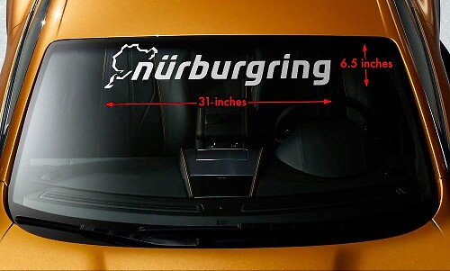 Nürburgring Windshield Banner Vinyl Decal for Cars