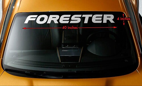Brand Lettering Windscreen Decal Sticker Vinyl Graphics 2 For Subaru Forester