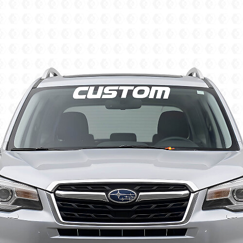 Custom Text Windshield Vinyl Decal for Suba Forester