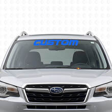 Custom Text Windshield Vinyl Decal for Suba Forester_2