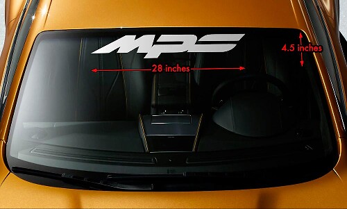 MAZDA MPS MAZDASPEED 3/6 Windshield Banner Vinyl Premium Decal Sticker 28