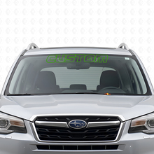 Custom Outline Windshield Banner Vinyl Decal for Suba Forester_3