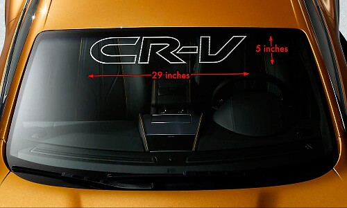 HONDA CRV CR-V OUTLINE Windshield Banner Vinyl Long Lasting Decal Sticker 29