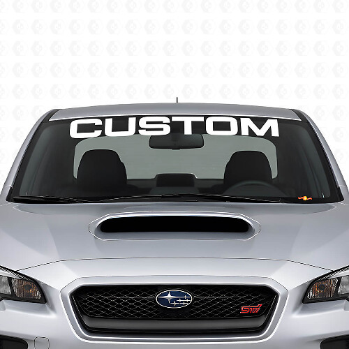 Custom Windshield Banner Vinyl Decal for Suba Impreza