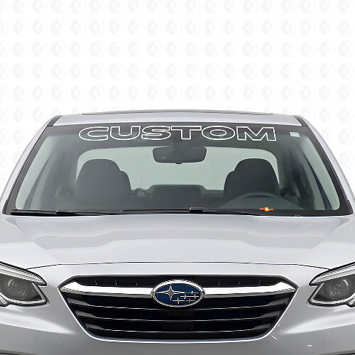 Custom Outline Windshield Lettering Vinyl Decal for Suba Legacy