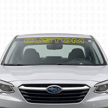 Custom Outline Windshield Lettering Vinyl Decal for Suba Legacy_5