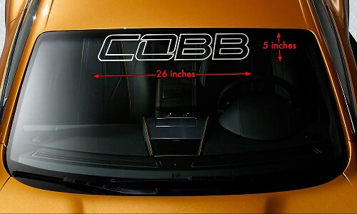 COBB Outline Windshield Banner Vinyl Decal for Cars