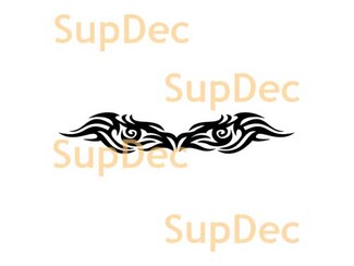 Eagle eyes Style Tribal Decal Sticker
