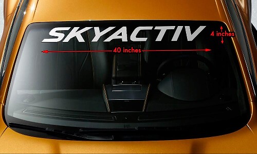 MAZDA SKYACTIV Windshield Banner Vinyl Long Lasting Premium Decal Sticker 40