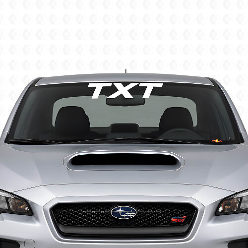 Custom Windshield Lettering Vinyl Decal for Suba WRX