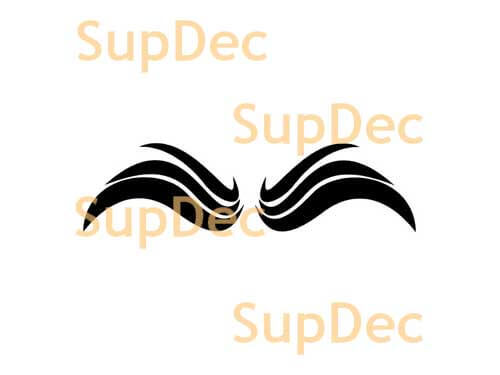 Stylized Tribal Wings Vinyl Decal for Cars 