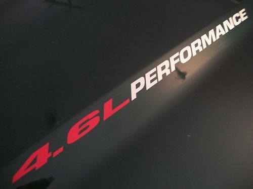 4.6L Performance Hood Vinyl Decals for Musclecar Musclecarmodel Truck