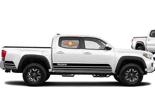 Accent Stripes Door Bedside Vinyl Decal Sticker for Toyota Tacoma 2016