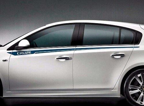 Pinstripe Side Door Vinyl Decal Set For Chevrolet Cruze