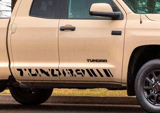 Toyota Tundra Double Cab 2016 graphics side stripe decal - Model 1