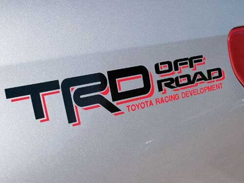 TRD Off Road Style Quarter Panel Vinyl Decals for Toyota Tacoma Tundra