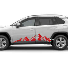 Mountains Rocker Panel Side Doors Decal Sticker for Toyota Rav4 Rav 4
 2