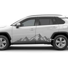 Mountains Rocker Panel Side Doors Decal Sticker for Toyota Rav4 Rav 4
 3