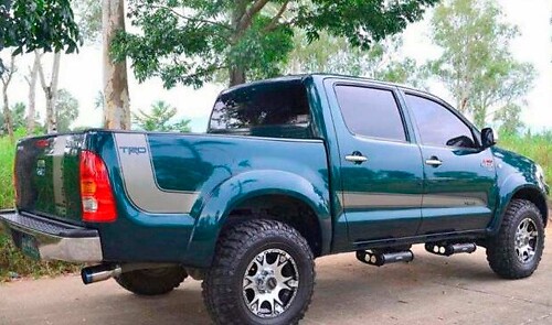 TRD Outline Side Stripes Vinyl Decal Set for Toyota Hilux 