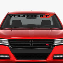 Custom Text Vehicle Windscreen Sticker Logo Vinyl Decals Graphics For Dodge 2
