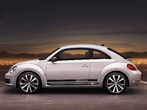 Turbo Style Side Stripes Vinyl Decal Kit for Volkswagen Beetle 2012-2016