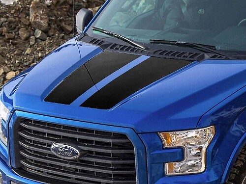 Ford F-150 2015-2016 F150 bonnet graphics stripe decal sticker 4
 1