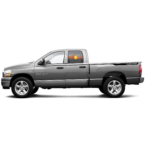Hemi Style Stripes Side Vinyl Decal Sticker for Dodge Ram 1500