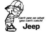 Pee on jeep