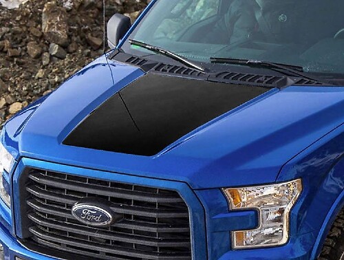 Blackout Wide Stripe Hood Vinyl Decal Sticker for Musclecar truck 2015-2016