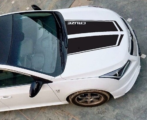 Rally Hood Stripes Vinyl Decal For Chevy Cruze 2011-2014 