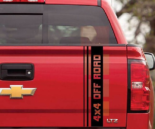 4x4 Off Road Truck Bed Side Decal for Chevy Silverado GMC Sierra