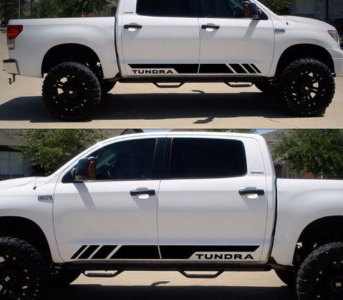 Decal Sticker Side Stripe Kit For Toyota Tundra 2007 2009 2010 2014 2016 Offroad